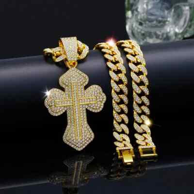 Hip Hop Vintage Cross Large Pendant 20