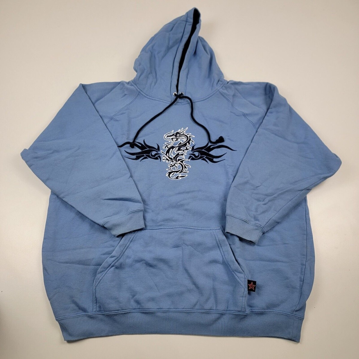 Vintage Top Heavy Hoodie 90S Y2K Size XL Dragon Tiger Anime Vintage Top Heavy Hoodie 90S Y2K Size XL Dragon Tiger Anime