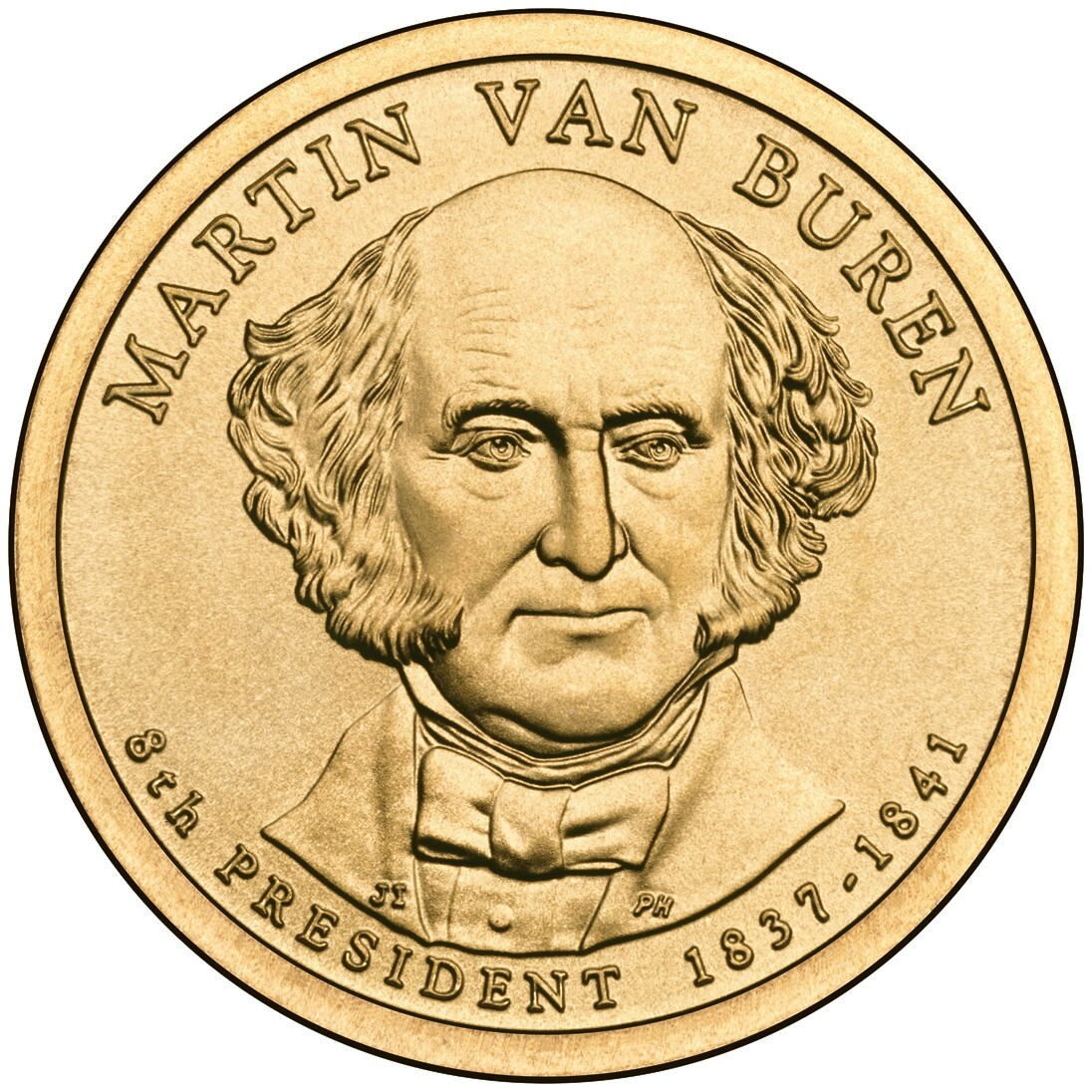 2008 P US 8th President Martin Van Buren Presidential $1 Dollar