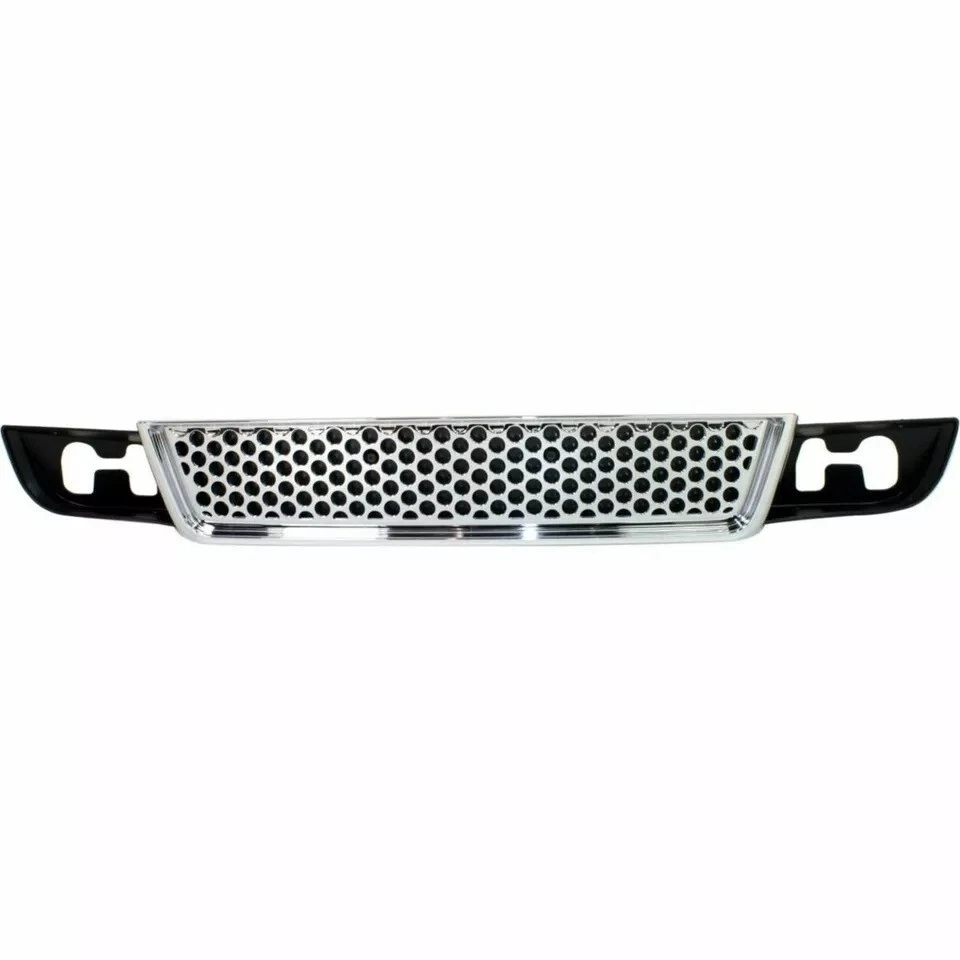 New Front Bumper Grille Black Shell with Chrome Fits 2007-2014 GMC Yukon XL 1500 - Изображение 4 из 4