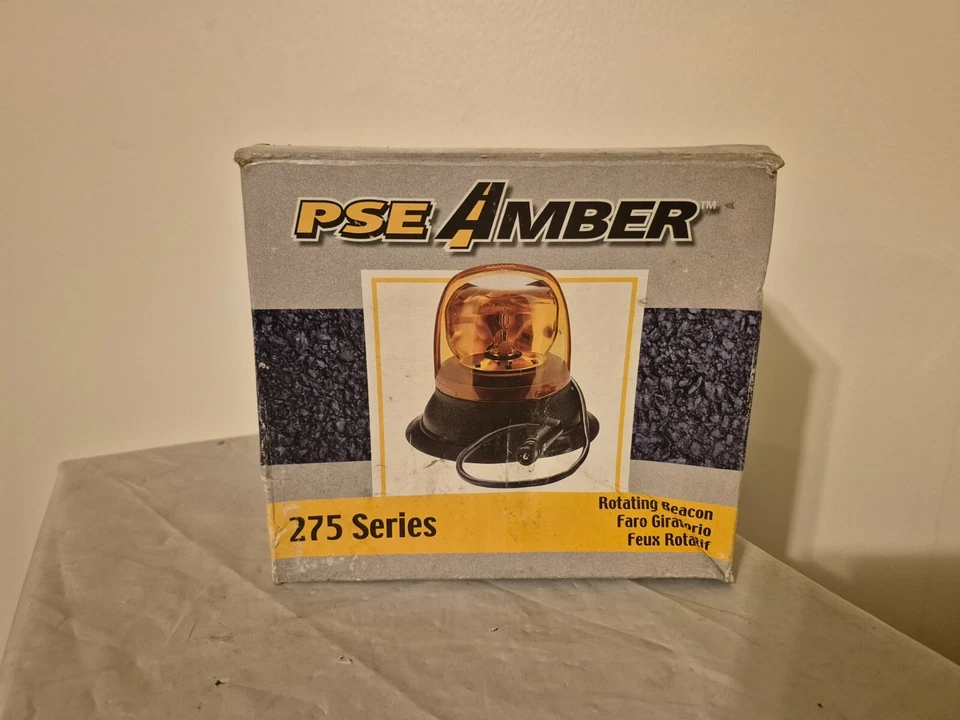 Code 3 Amber Rotating Strobe Beacon Light 275AH Permanent Mount 12VDC - Image 4 of 4