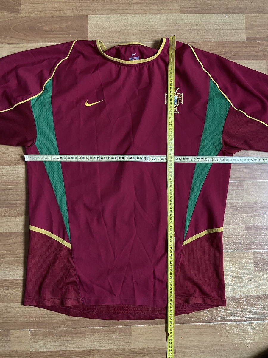 PORTUGAL 2002 2004 HOME FOOTBALL SHIRT SOCCER JERSEY NIKE sz