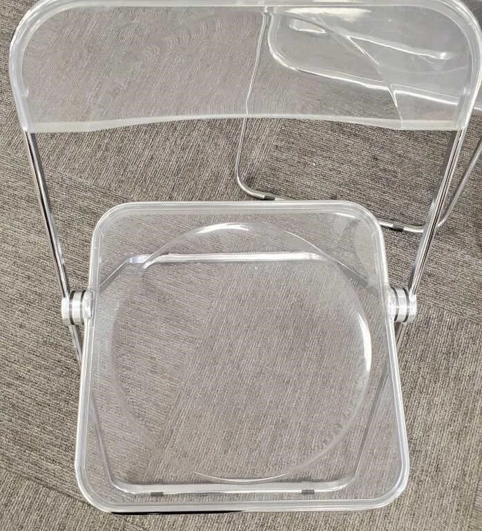 Anonima Castelli Mid Century Italian Lucite Folding Chair 29”T - Image 4 of 4