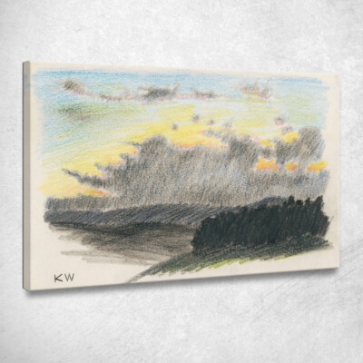 Naturstudien XVIII. Karl Wiener, kwn403 Leinwandbild