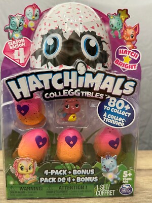 Hatchimals Colleggtibles Season 4 4 -Pack With Bonus Figurine