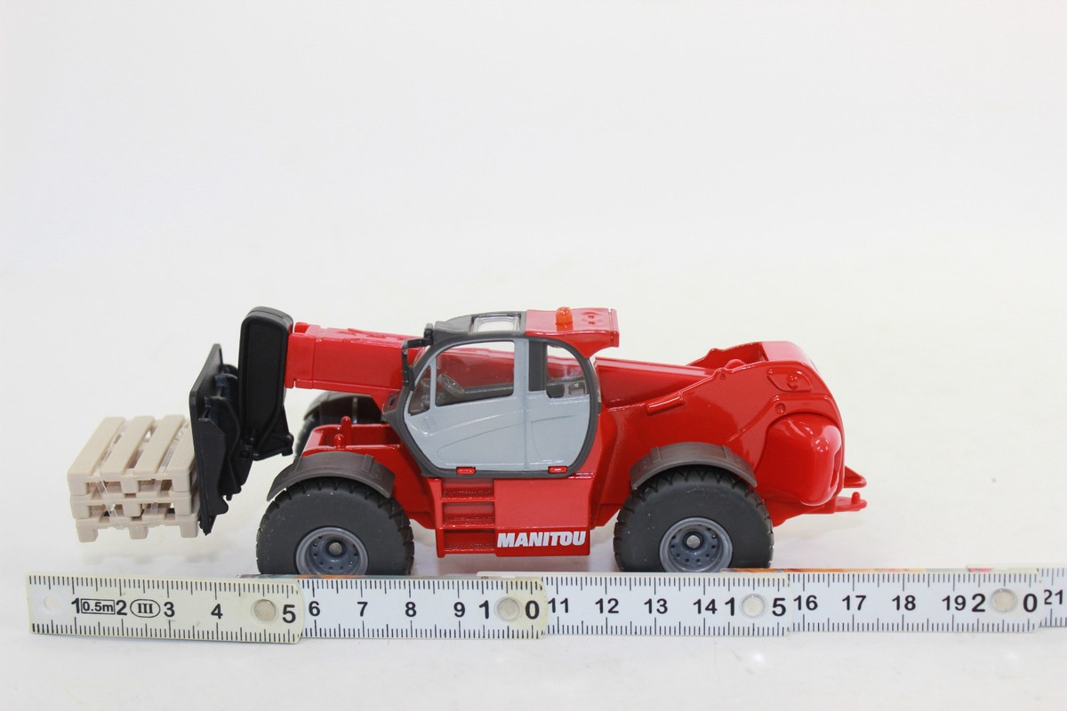 Modèle Réduit SIKU 1:50 - Chariot Télescopique Manitou MHT 10230, N°3507, Occasion, Métal Et Plastique