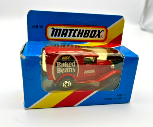 Matchbox MB38 Model A Ford Van ASDA Oven Baked Beans Mint in Collectors Box