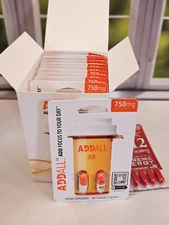 AddAll XR 750mg, Energy Focus Concentration, 12 Packs - 24 Capsules - FREE SHIP