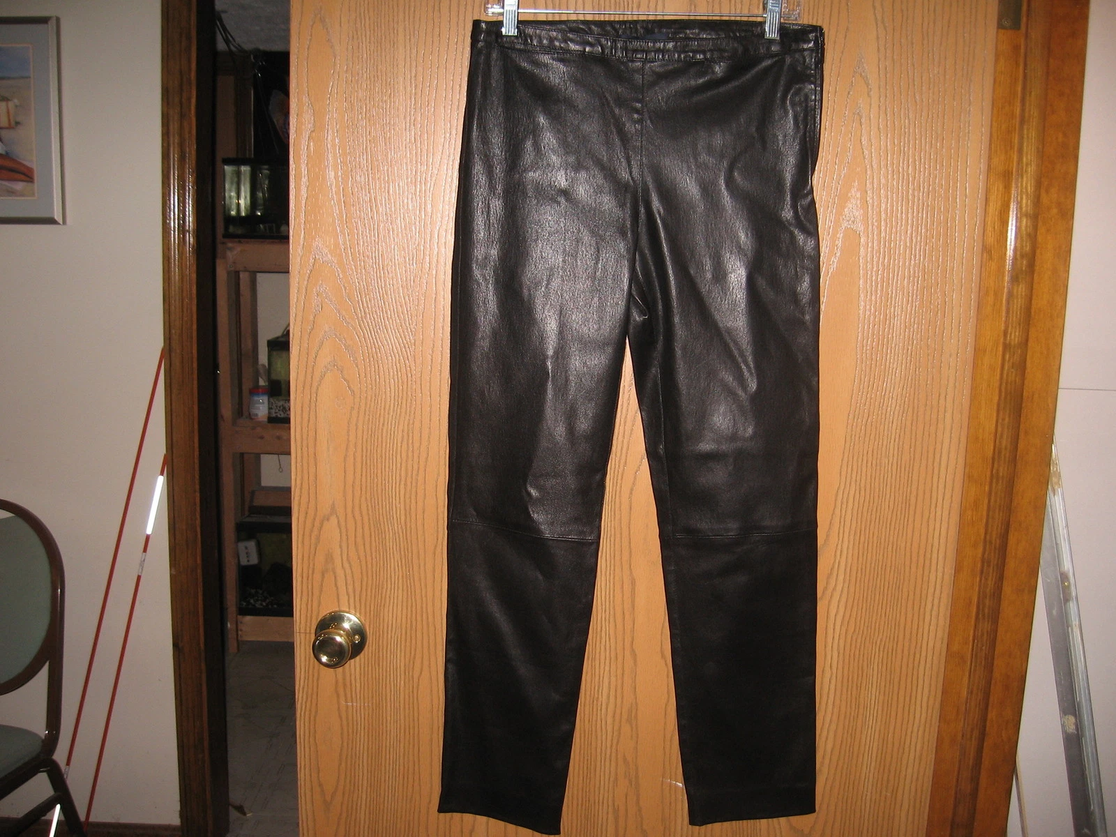 piazza sempione leather capri pants
