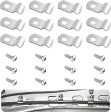 12PCS Brake Line Clamp with Screw Set,Stainless Steel 1/4" Line... 