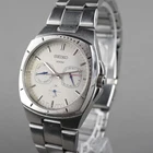 SEIKO 5Y89-0AL0 1994 Quartz Men's 38mm Watch Vintage Silver New Battery