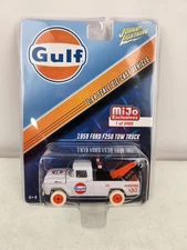 MIJO EXCLUSIVE GULF 1959 FORD F-250 TOW TRUCK JOHNNY WHITE LIGHTNING CHASE
