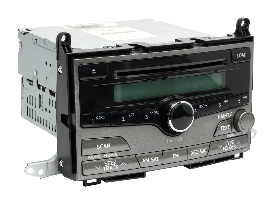Toyota Venza 2009 radio AM FM WMA 6 discos reproductor de CD MP3 86120-0T020 OPT A51870 Foto 3 de 4