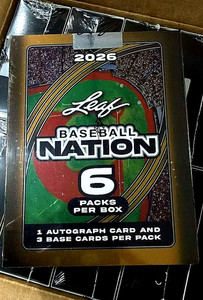 2026 Leaf Baseball Nation Factory Sealed Hobby Box | 6 AUTOS | 24 cards TOTAL