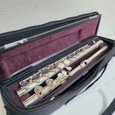 YAMAHA YFL-212 Concert Flute Silver Plated Student Model with Hard Case