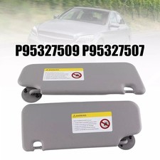 Gray Plastic Driver Passenger Side SUn VIsor Set For Chevrolet Vehicles