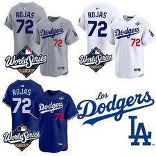 NWT Men's Dodgers #72 Miguel Rojas 2025 Limited Stitched Jersey S-3XL