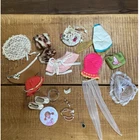 Vintage Doll Accessories Lot Hats Jewelry Shoes Bags Japan Barbie Kish