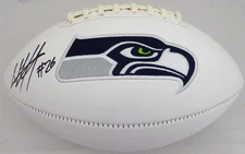 Shaquill Griffin Signed Seattle Seahawks White Logo Football MCS Holo