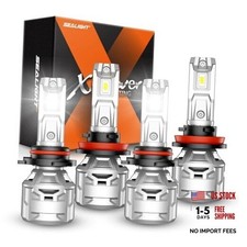9005 H11 60000LM Bulbs, 6500K Cool White 9005 H11 Fog Lights with X5 9005 H11