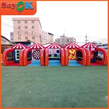 5 in 1 Inflatable Soccer Dart Knock Down Ring Ross Outdoor Carnival Game For Fun
