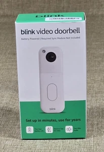 Blink Video Doorbell 2nd Gen 2025 Add-On White Factory Sealed