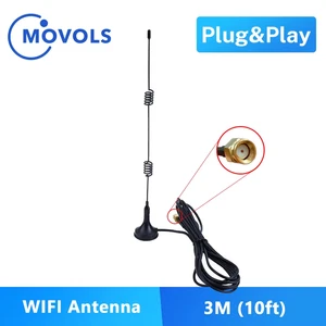 2,4 GHz 9DBI Wifi sans fil WLAN 5 x Range Booster Antenne Extender +Base