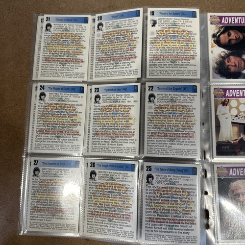 DOCTOR WHO - CORNERSTONE SERIES 1 - Complete VINTAGE Base Set (110 cards) - 1994 - Picture 6 of 24