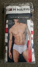 Tommy Hilfiger Men  s Briefs Small 4 Pack Blue Red White Black 100 Cotton