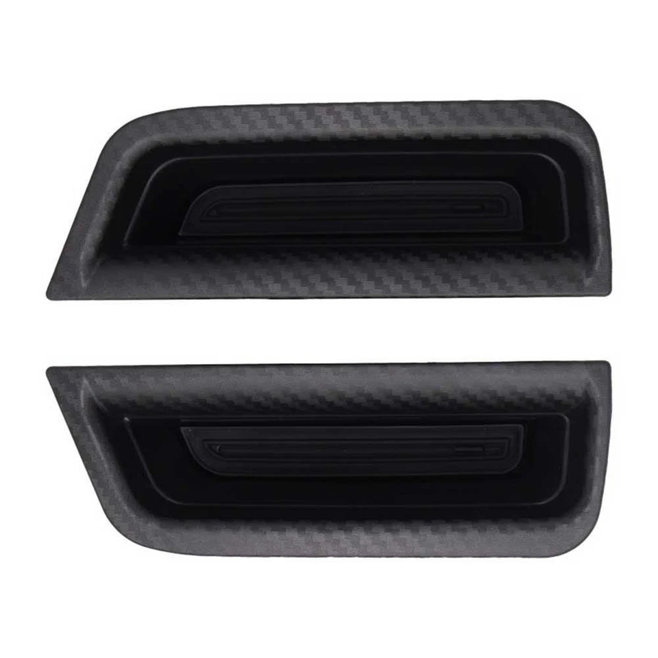 Door Handle Storage Box for Ford For Mustang 2015 2025 ABS Black Vehicle Use - Image 3 of 4