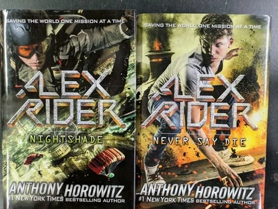 Lot Of 2 - Alex Rider: The Mission Files - Nightshade & Never Say Die - HC, DJ - Image 1 of 3