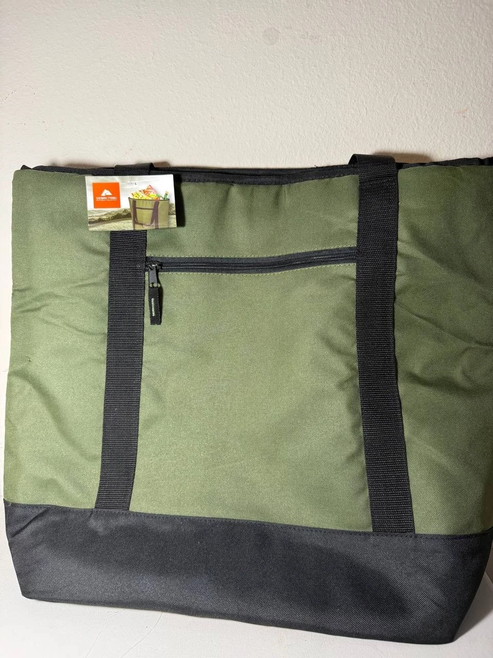 Ozark Trail Insulated Cooler Tote Bag Green Black Thermal Food Drink Picnic Camp