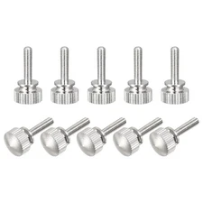 10Pcs Knurled Thumb Screws M3x12mm Brass Shoulder Bolts Grip Knobs Fasteners