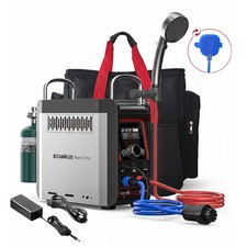 CAMPLUX Outdoor Water Heater w/Bag for 1-20 lb Gas Tank Portable Shower System