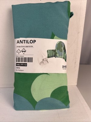Ikea ANTILOP Baby High Chair Inflatable Back Cover w Zipper Green& Blue NEW