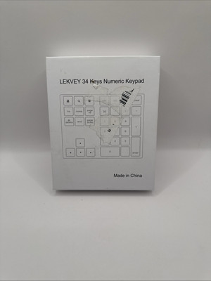 Bluetooth Number Pad, Lekvey With Cord Rechargeable Wireless Numeric Keypad 34 K