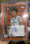 2025-26 Topps Chrome - Rookie Autographs Nolan Traore Orange Refractor 4/25