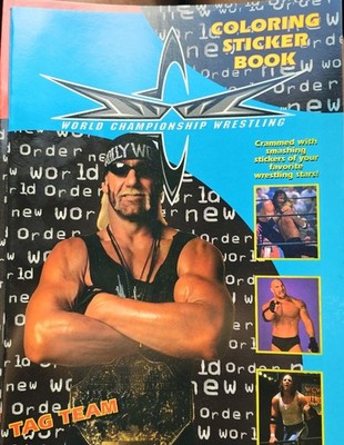 Vintage New Old Stock WCW 1999 Tag Team Coloring & Sticker Book