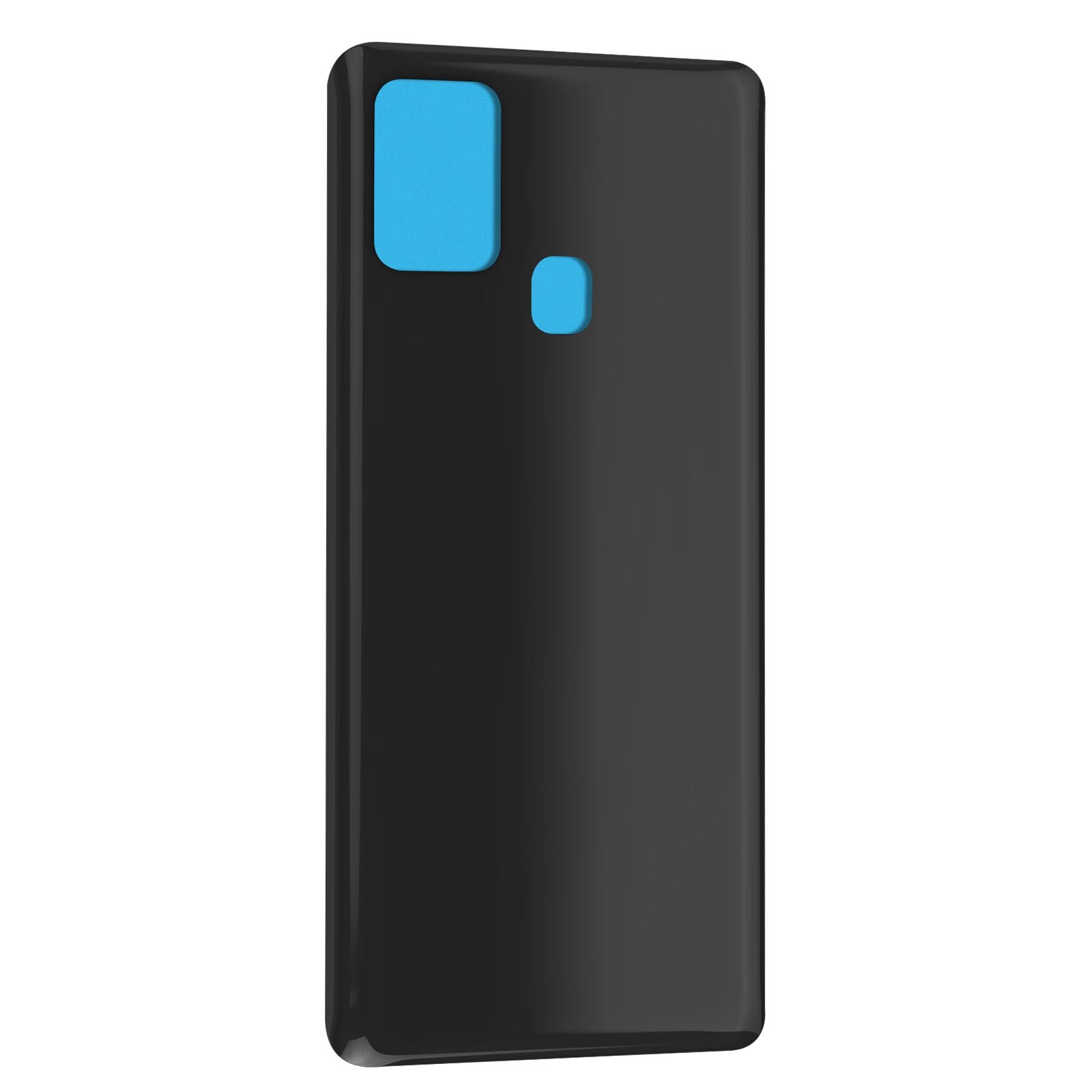 Cache batterie Samsung Galaxy A21s de remplacement en verre plastique noir