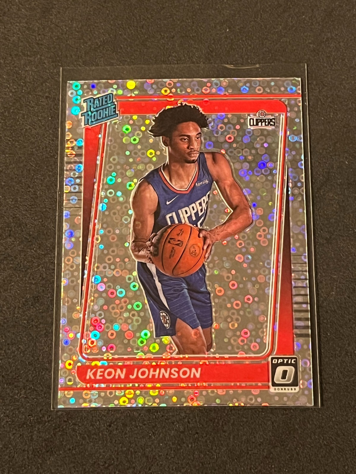 2021-22 Panini Donruss Optic Basketball Keon Johnson Rated Rookie Fast Break 192