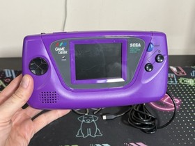 Sega Game Gear Console - Recapped, LCD Screen Mod, Cleaned, New Purple Shell