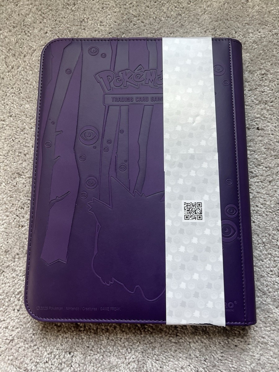 Pokemon TCG Card Game Elite Gengar 9-Pocket Zippered PRO Binder