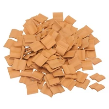 Miniature Roof Tiles Clay Model Roof Tiles for Model Building Red 100PCS 1:16