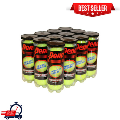 Penn Championship Extra Duty Tennis Balls - 12 Cans (36 Balls Total) Hard Court