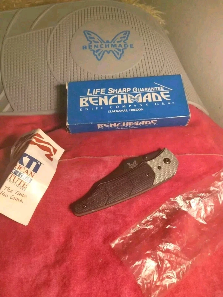 ✨RARE✨  Benchmade🦋425SBK 💥GRAVITATOR💥(CFIBER/G10/154cm Titanium) NEW! 🎁 - Image 2 of 4