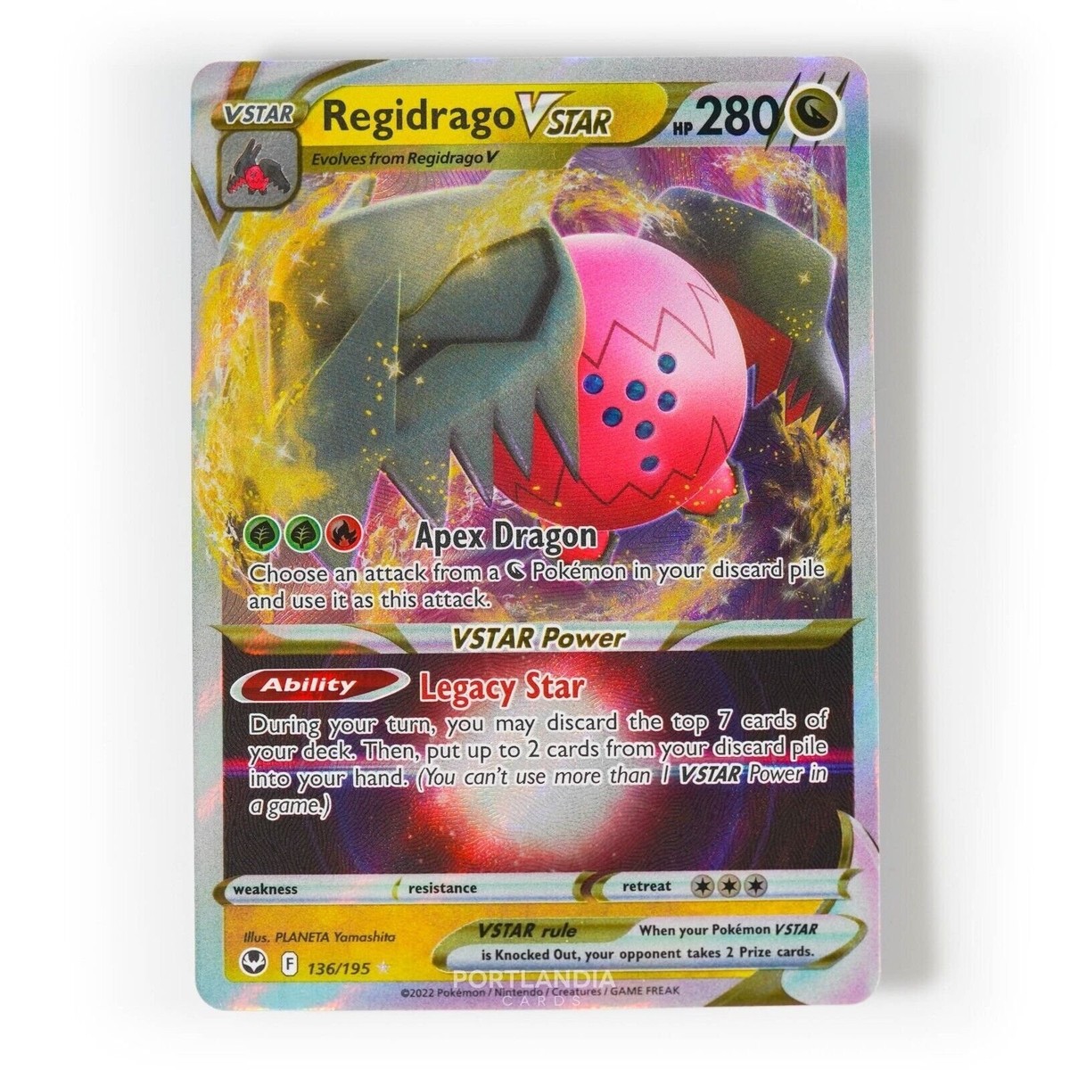 Pokemon - Regidrago VSTAR - 136/195 - SWSH Silver Tempest - Half Art Card |  eBay