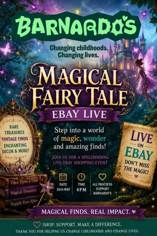 Disney Themed Barnardo's Charity Live Collectable Auction £1 Magical