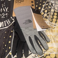 THE NORTH FACE Women's Etip Touchscreen Indi Gloves Gray Heather - Large NWT