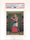 PATRICK MAHOMES II 2017 DONRUSS OPTIC ROOKIE PATCH PRIME RC /25 PSA 9 Q4244