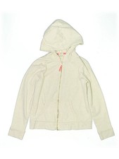 Crewcuts Outlet Girls Ivory Zip Up Hoodie 10